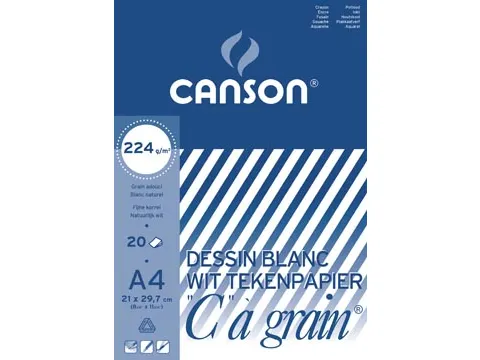 tekenblok C à grain 224 g/m² 21 x 29,7 cm (A4)