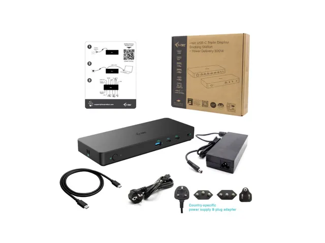 USB-C Triple Display Docking Station Gen 2 Pro + Power Delivery 100W