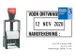 Woord-datumstempel Colop 2160 +bon 24x41 3regels zwart