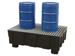 PE-opvangbak,v. 2x200l vat,opvangvol. 224l,HxBxD 430x1205x805mm
