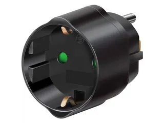 Reisstekker Brennenstuhl adapter USA met aarding zwart - 1