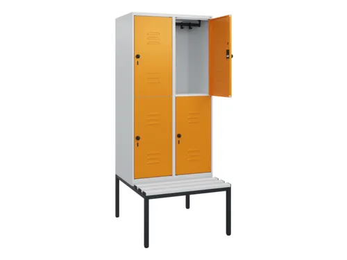 Dubbeldekse dekenkist,HxBxD 1950x800x815mm,2x2vak.,vak B 400mm