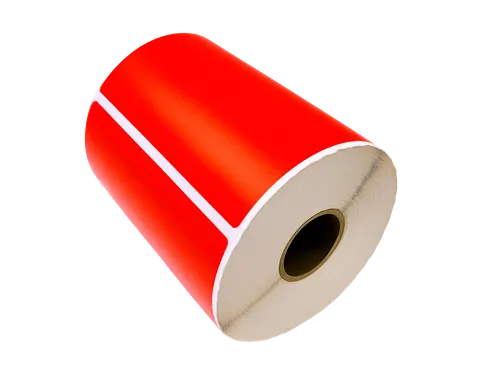 Gekleurde verzendlabels op rol 102x152mm Rood 2800 etiketten