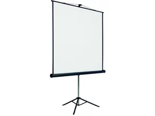 Smit Visual projectiescherm statief 180x180cm tripods 1:1 mat wit doek - 1
