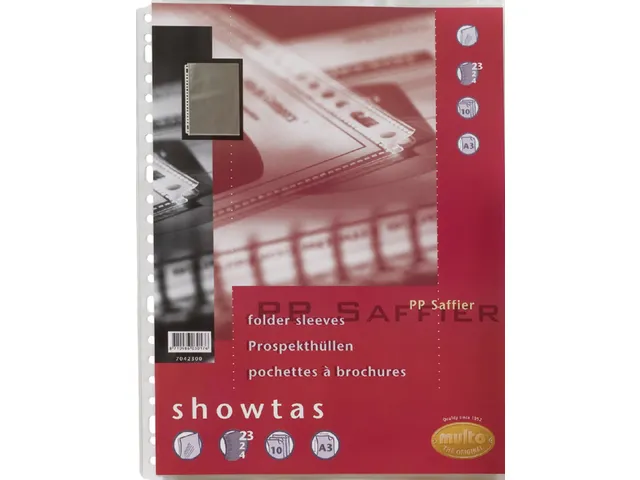 Pochette Multo 23 Perforations Pp 0.08mm Format A3