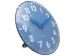 Tafelklok Nextime Duomo Mini 20 cm blauw gebolde glazen lens