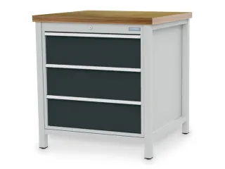 werkbank met opbergruimte,HxBxD 859x810x750mm,multiplexblad - 1