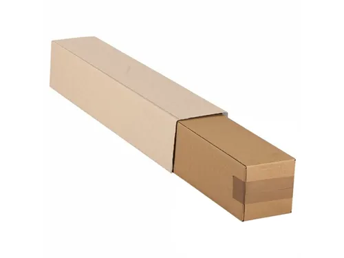 Vierkante koker IEZZY 750x120x120mm bruin bodem