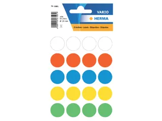 HERMA 1881 Multipurpose etiketten Rond 19mm Assorti 100 stuks - 1