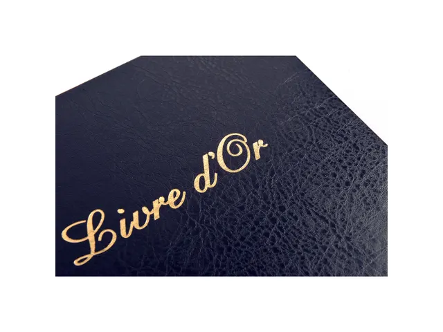 Livre d'or Balacron avec titre 100 pages blanches - 27x22 cm vertical