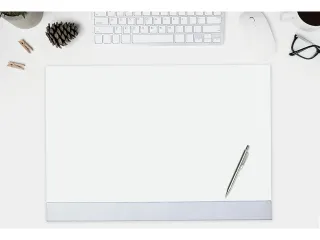 Designonderlegger Sigel blanco met kunststof rand A2 30 vel - 3