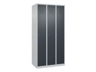 locker voor scheiding van kleding,HxBxD 1850x900x500mm,3vak - 1