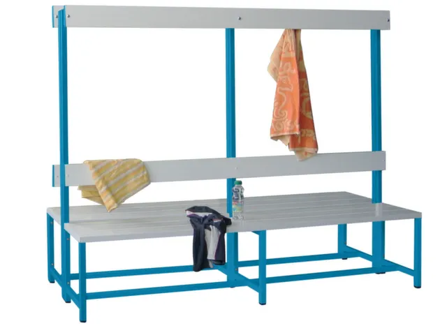 banc double,HxLxP 1600x2000x770mm,piètement RAL5012