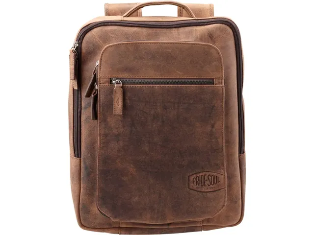 rugzak Pride and Soul Jester bruin leder 12 inch