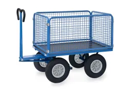 Handtrekwagen 6434P 750kg 1135x795mm draadgaas polyurethaan wielen