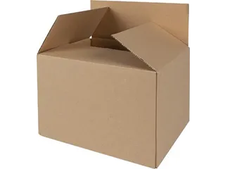 Verzenddoos enkele golf 3 mm bruin 230 x 190 x 160 mm - 2