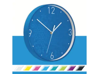 Wandklok Leitz WOW Ø29cm blauw cijferaanduiding - 2