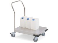 Platformwagen Rvs Draagverm. 120Kg Laadvl. Lxb 820X545Mm H 1020Mm