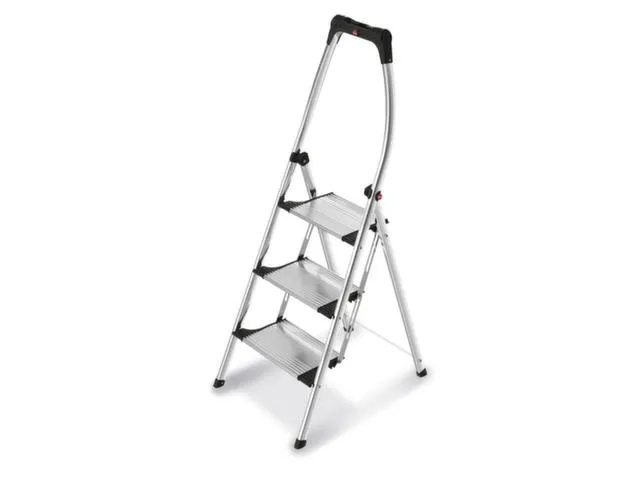 vouwtrapje bordes H 740mm 3treden aluminium