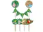 Cake decoratie Jungle 9 stuks