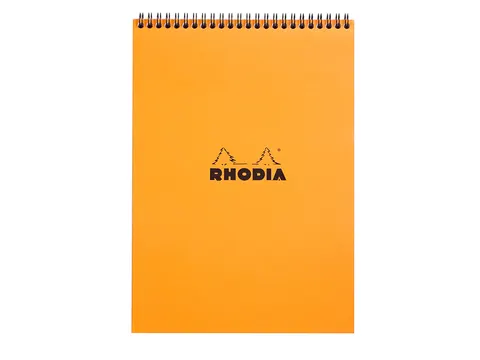 Spiraalblok Rhodia A4 lijn 160 pagina's 80gr oranje