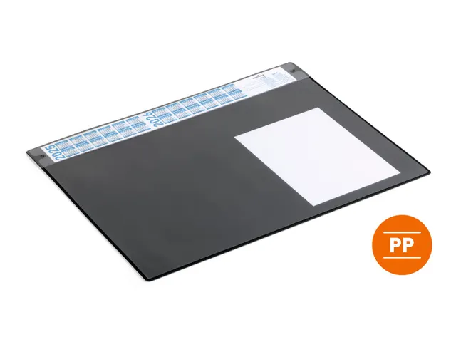 Durable Schrijfonderlegger 65x48cm kalender Zwart met PP afdekvel
