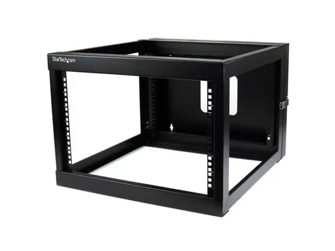 6U 22Inch Diep Scharnierend Open Frame Serverrack Wandmontage