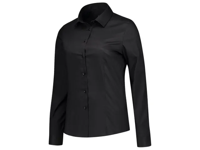 Tricorp 705016 Stretch Fitted dames overhemd, zwart, maat 38, per stuk