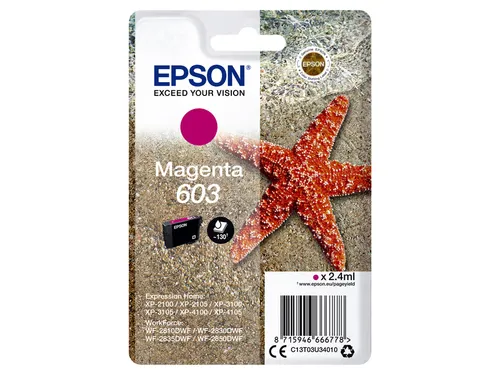 Inktcartridge Epson 603 T03U3 Rood C13T03U34010