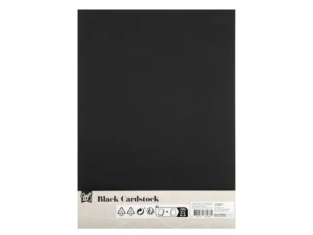 Hobbykarton CraftID A4 220gr zwart 10 vel