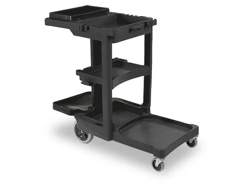 reinigingswagen,zakhouder,bak,HxBxD 975x1170x560mm,PP,zwart