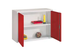 Hangkast 600x800x300mm 1 Verstelbaar Legbord Ral 7035 Front Ral 3000