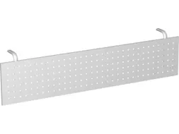 zichtscherm,v. elektr. in hgte verstelb. bureau,HxB 320x1800mm,staal