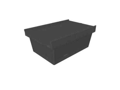 Herbruikbare containers HxLxB 240x610x400mm 38l PP-regeneraat zwart