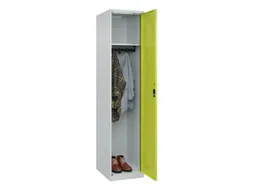 locker,HxBxD 1850x400x500mm,1vak,vak B 400mm,cil.-slot,staand op vloer