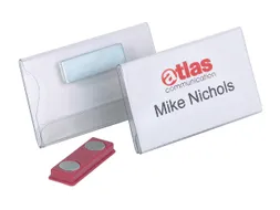 Badge Durable 8116 vlak met magneet 40x75mm