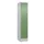 Z-garderobekast,HxBxD 1950x400x500mm,vak B 200/400mm,cil.-slot,sokkel