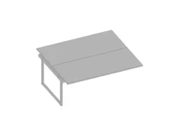 aanbouwtafel,v. benchtafel,HxBxD 730x1800x1600mm,blad grijs