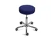 Draaikruk Met Wielen Zitting Kunstleer Blauw 460-590mm Gasveer
