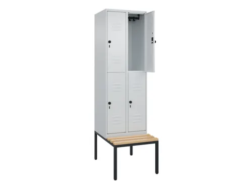 Dubbeldekse dekenkist,HxBxD 2120x600x815mm,2x2vak.,vak B 300mm