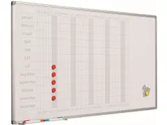 Magnetisch Planbord 60x120cm Softline profiel 8mm Jaar NL