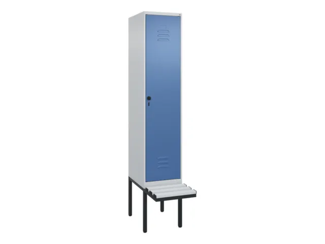 locker met bank,HxBxD 2120x400x815mm,1vak,vak B 400mm,draaigrendel