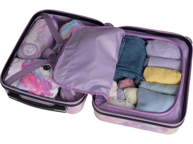 Koffer Beckmann kind 22L Unicorn Princess purple