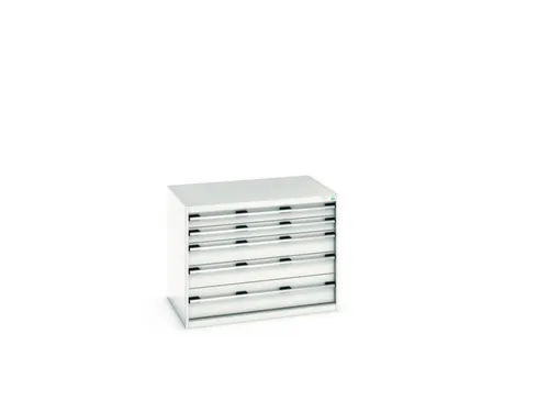ladekast HxBxD 800x1050x750mm 5laden romp RAL7035 front RAL7035