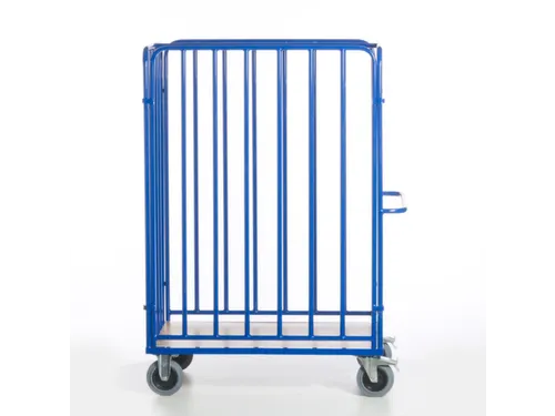 pakketwagen,draagverm. 600kg,laadvl. LxB 1200x740mm,houtetage,RAL5010