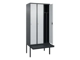 locker voor scheiding van kleding,HxBxD 2120x900x815mm,3vak - 2