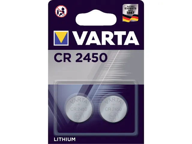 Batterij Varta knoopcel CR2450 lithium blister à 2 stuks