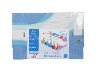 Archiefdozen A4 Geassorteerd 25x35cm Rug 80mm Pak van 5 Stuks - 2