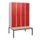 locker met bank,HxBxD 1950x1200x815mm,4vak,vak B 300mm,draaigrendel