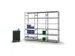 rayonnage modulaire,rayonnage départ,HxlxP 2500x1060x535mm